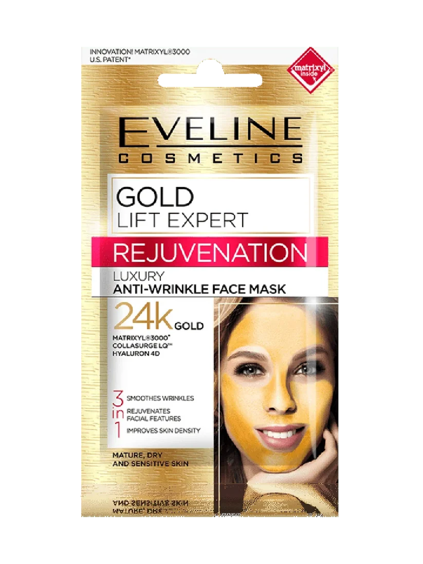 Eveline Cosmetics Gold Lift Expert 40+ Day & Night Cream 50ml – Anti-Wrinkle Firming Face Moisturizer for Mature Skin