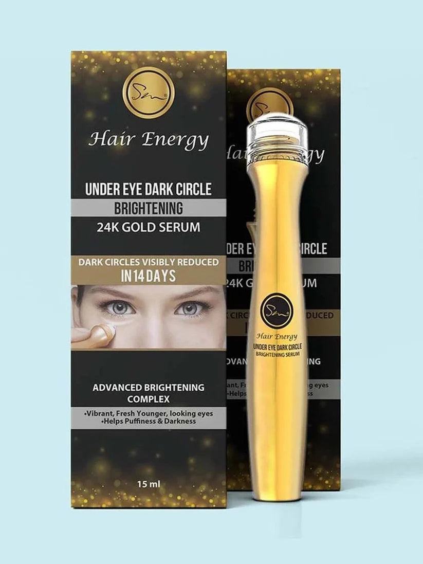 Hair Energy 24K Gold Eye Serum 15ml – Luxury Under Eye Serum for Hydrated, Smooth & Radiant-Looking Skin