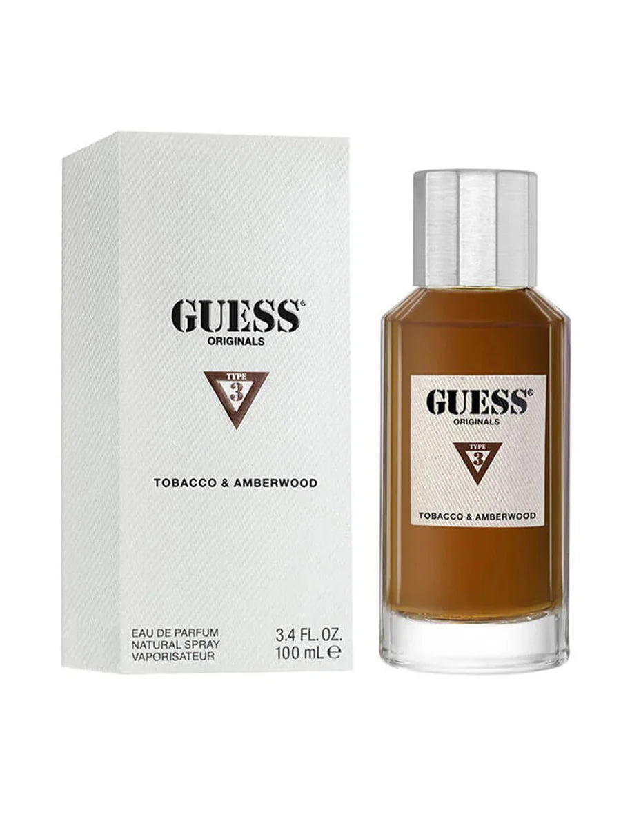 GUESS Originals Type 3 Tobacco & Amberwood EDP 100ml – Fragrance for Men